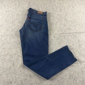 Levis 524 Too SuperLow Womens Skinny Stretchable Denim Jeans Sz 5M Medium Wash